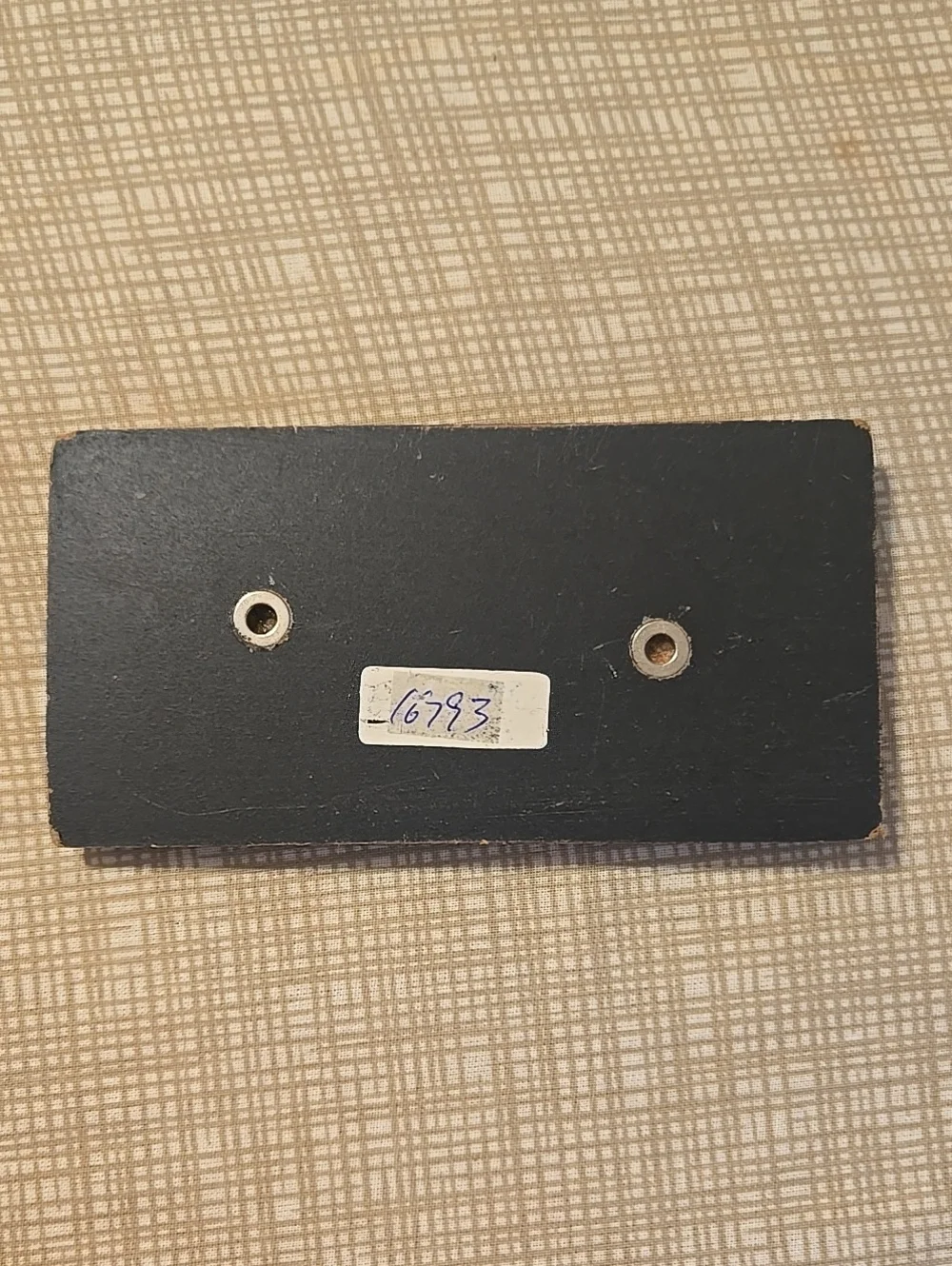 Primitive Wooden plaque with magnets on the back. 